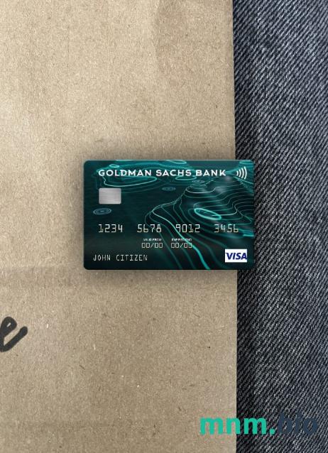 USA Goldman Sachs bank wygląd zdjęcia karty wizowej skan PSD + zdjęcie